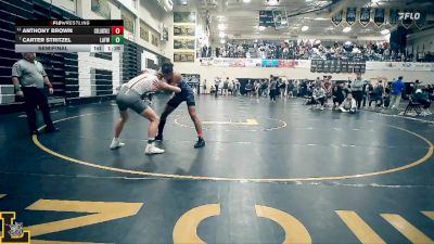 157 lbs Semifinal - Anthony Brown, Collinsville vs Carter Stritzel, Lafayette Wildwood