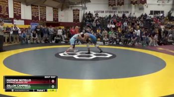 132 lbs Quarterfinal - Dillon Campbell, Legacy Christian Academy vs Mathew Botello, Wyoming Seminary (PA)