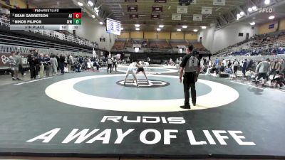 126 lbs 5th Place - Sean Garretson, Archbishop Spalding vs Nikos Filipos, Wyoming Seminary