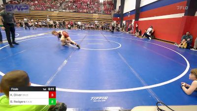 90 lbs Final - Kynliegh Oliver, Brushy Wrestling Club vs Bryce Rodgers, R.A.W.