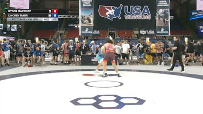 190 lbs Cons. Sub-rd Of 32 - Ryder Martinez, Colorado vs Lincoln Marr, Minnesota