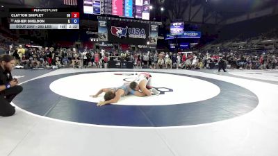 285 lbs Cons. Rd Of 64 - Clayton Shipley, OH vs Asher Sheldon, IL