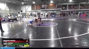 157 lbs Cons. Semi - Gabe Carter, Cornell College vs Braeden Hendel, Luther