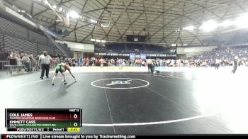 105 lbs Cons. Round 3 - Cole James, Thunder Mountain Wrestling Club vs Emmett Cass, South West Washington Wrestling Club