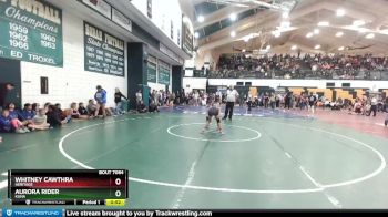 105 lbs Cons. Round 5 - Whitney Cawthra, Heritage vs Aurora Rider, Kuna