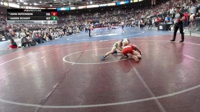 3A 120 lbs Quarterfinal - Kaden Schaff, Nezperce vs John Hutchison, Challis