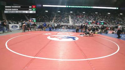 4A-150 lbs Cons. Round 1 - Teagan Garcia, Sheridan vs Dennis Thornock, Riverton