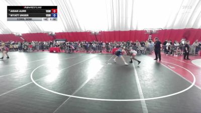 138 lbs Cons. Semi - Aidan Aure, Victory School Of Wrestling vs Wyatt Unser, Victory School Of Wrestling