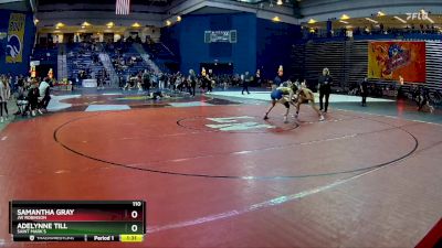 110 lbs Quarterfinal - Samantha Gray, JW Robinson vs Adelynne Till, Saint Mark`s