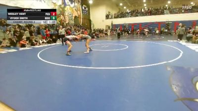 157 lbs Champ. Round 2 - Ryder Smith, Mountain Home vs Wesley Kent, Pocatello