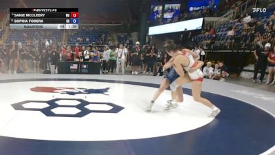 130 lbs Quarters - Saige McCleery, WA vs Sophia Fodera, CA