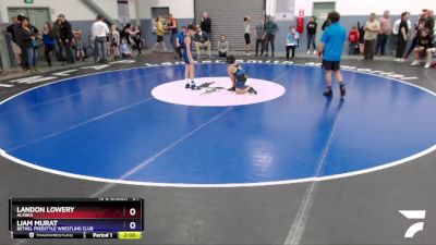 84 lbs Round 2 - Landon Lowery, Alaska vs Liam Murat, Bethel Freestyle Wrestling Club