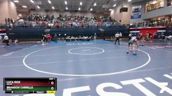 120 lbs Semifinal - Brandon Carrillo, Klein vs Luca Rios, Willis