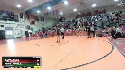 105 lbs Champ. Round 3 - Audrey Marquez, Castro Valley vs Juliana Reyes, Cabrillo (Long Beach)