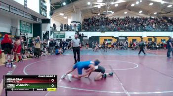 80 lbs Champ. Round 2 - Ryder Zickgraf, Meridian vs Mekai Gray, Lowell Scott