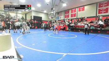 144 lbs Consi Of 16 #2 - Cooper Leatherman, Hilldale vs Diezl Purdom, Checotah