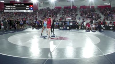 155 lbs Champ. Round 2 - Emma Hood, Highlands Wrestling Club, Inc. vs Maya Keane, MPOWER Girls Wrestling Club