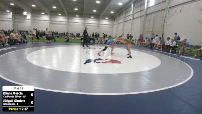 125 lbs Eliana Garcia, California Silver vs Abigail Gindele, Minnesota