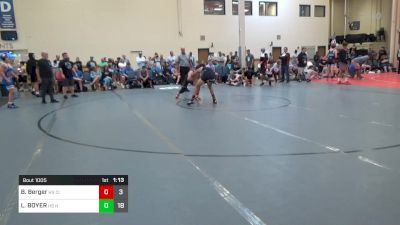 132 lbs Rr Rnd 1 - Bruce Berger, HS Cincinnati WC vs Luke BOYER, HS Hutchy Hammers