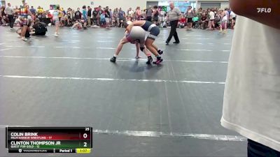 138 lbs Round 3 (6 Team) - Clinton Thompson JR, Quest For Gold vs Colin Brink, Palm Harbor Wrestling