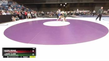 135 lbs Quarterfinal - Alexis Means, Wichita-Bishop Carroll vs Laiken Clark, Topeka-Washburn Rural