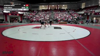 105 lbs Final - Kyrstan Perez, Westmoore High School Girls vs Carli Sisco, Mcloud HS Girls