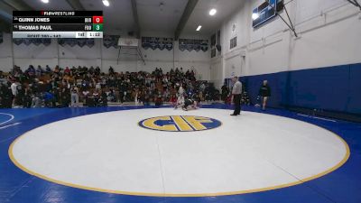 142 lbs Champ. Round 2 - Thomas Paul, Foothill vs Quinn Jones, Burlingame