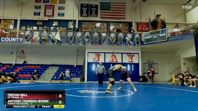 215 lbs Placement (16 Team) - Trevan Bell, Mt Vernon vs Antonio Cisneros-Rodriguez, Purdue Polytechnic