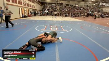 106 lbs Cons. Round 4 - Thor Kirkham, Show Low vs Valentino Trevino, Poston Butte