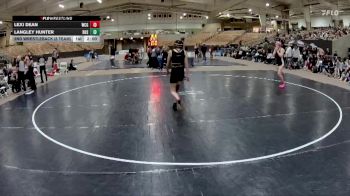 132 lbs 2nd Wrestleback (8 Team) - Lexi Dean, West Creek High School vs Langley Hunter, Riverdale High School