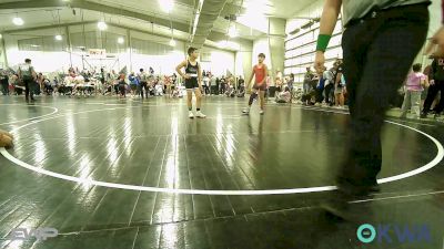100 lbs 2nd Place - Noah Herron, Collinsville Cardinal Youth Wrestling vs Abel Vigil, Team Nomad