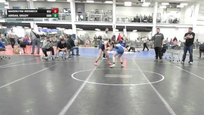 117 lbs Consolation - Maddilynn Riesbeck, Wolfpack WC vs Abigail Grady, Bonny Eagle