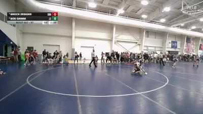 97 lbs Quarterfinal - Boe Grimm, J.E.T. vs Brock Zesiger, Sanderson Wrestling Academy