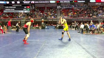 1A-113 lbs 5th Place Match - Cael Stricker, Lisbon vs Jensen Dyer, Martensdale-St. Marys