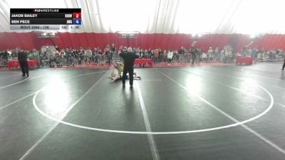 126 lbs Cons. Round 2 - Jakob Bailey, Kaukauna High School Wrestling vs Ben Pece, Askren Wrestling Academy