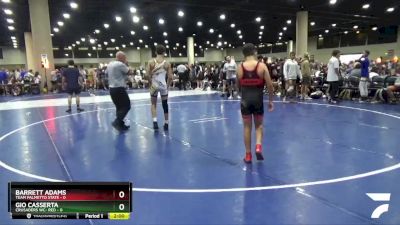 106 lbs Round 5 (6 Team) - Barrett Adams, Team Palmetto State vs Gio Casserta, Crusaders WC- Red