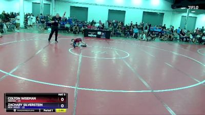 71 lbs Placement Matches (8 Team) - Colton Wiseman, Indiana vs Zachary Silverstein, New Jersey