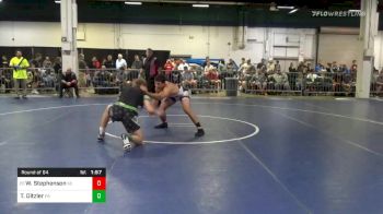 Match - Walker Stephenson, Sc vs Tristen Ditzler, Pa