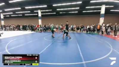 117-124 lbs Round 2 - Sebastian Corral, Hornet Wrestling Club vs Adan Rodriguez, FX Wrestling