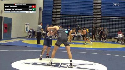 157 lbs Champ. Round 1 - Tanner Frothinger, Brunson UVRTC vs Evan Azurdia, Unattached