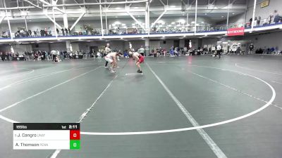 165 lbs Round Of 16 - Joseph Cangro, Unattached-Unrostered vs Adam Thomson, Penn