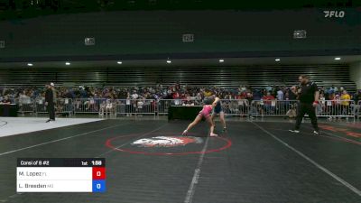 95 lbs Consi Of 8 #2 - Miabella Lopez, FL vs Lilly Breeden, MO