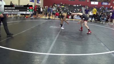 141 lbs Cons. Round 5 - Matthew Velasco, Montevallo vs Ben Guilliam, Newberry College