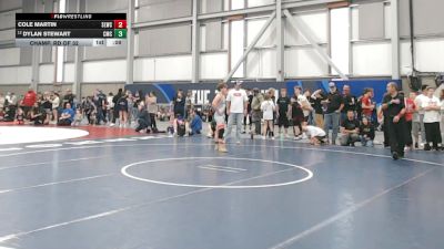 140 lbs Champ. Rd Of 32 - Cole Martin, Sandpoint Legacy Wrestling Club vs Dylan Stewart, Cowboy Mat Club