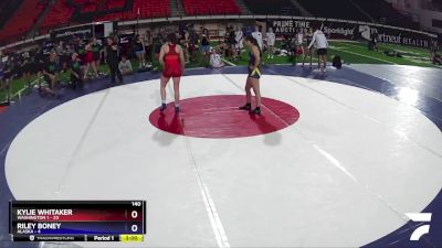 140 lbs Round 3 (16 Team) - Kylie Whitaker, Washington 1 vs Riley Boney, Alaska