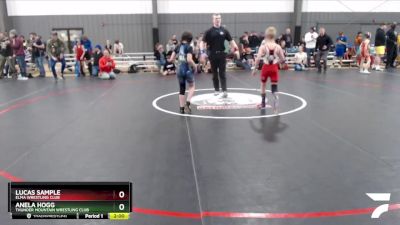 74 lbs Round 2 - Lucas Sample, Elma Wrestling Club vs Anela Hogg, Thunder Mountain Wrestling Club