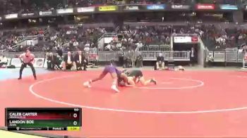 160 lbs Champ. Round 1 - Landon Boe, Avon vs Caleb Carter, Merrillville