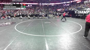 150 lbs 1st Place Match - Colton Klug, Brillion vs Kingston Galetka, Pardeeville