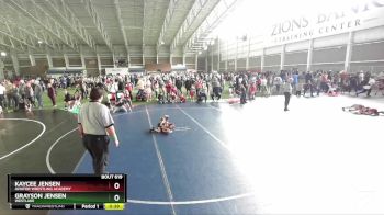 45 lbs Cons. Round 4 - Grayson Jensen, Westlake vs Kaycee Jensen, Aviator Wrestling Academy