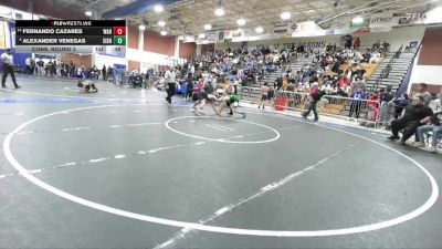 120 lbs Cons. Round 2 - Fernando Cazares, Warren vs Alexander Venegas, Eisenhower